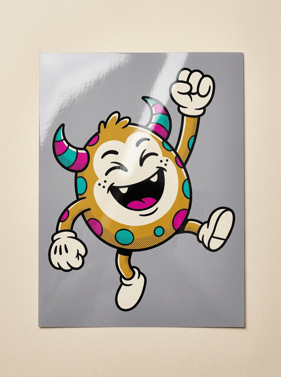 Poster printed on gloss stock